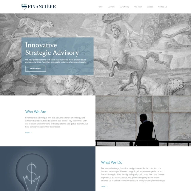 Website design project for Financeire in Qatar